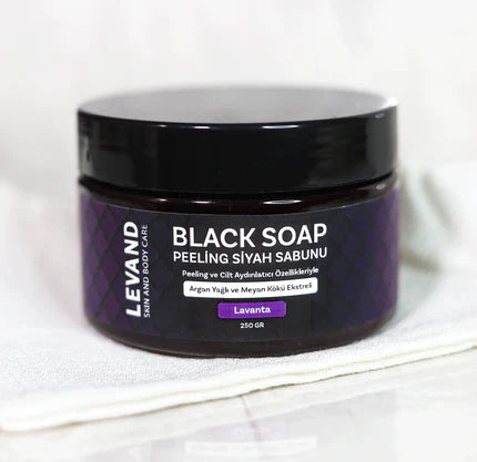 Moroccan black soap with lavender